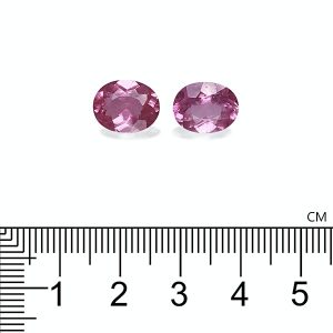 MZ0116 : 5.64ct Bubblegum Pink Cuprian Tourmaline – 11x9mm Pair