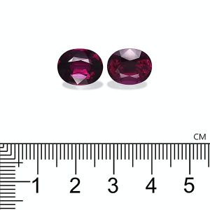 RD0302 : 12.07ct Purple Umbalite Garnet – 12x10mm Pair