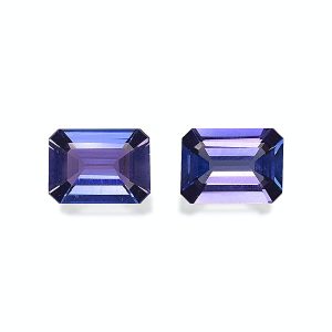 TN0383 : 6.51ct AAA+ Violet Blue Tanzanite – Pair