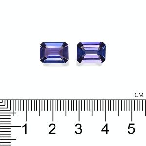 TN0383 : 6.51ct AAA+ Violet Blue Tanzanite – Pair